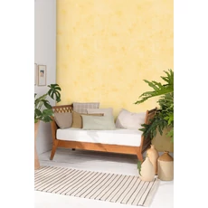 Kép 3/3 - Caselio Szövethatású sárga vinyl tapéta Telas Uni Jaune Clair 53 cm X 10 m