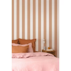 Kép 3/3 - Caselio Elegáns csíkos barna vinyl tapéta Moonlight Golden Lines Cuivre 53 cm X 10 m