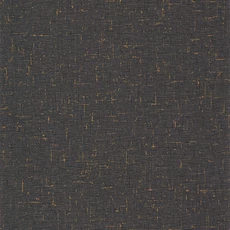 Kép 1/3 - Caselio Szövet hatású fekete vinyl tapéta metál fénnyel Gaze Metal Noir Cuivre 53 cm X 10 m