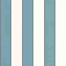 Kép 1/3 - Caselio Elegáns csíkos türkiz vinyl tapéta fekete széllel Moonlight Golden Lines Turquoise 53 cm X 10 m