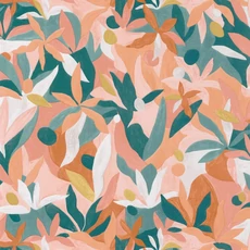 Kép 1/3 - Caselio Modern virág mintás rózsaszín vlies tapéta Fauve Terracotta Rose Dore 53 cm X 10 m