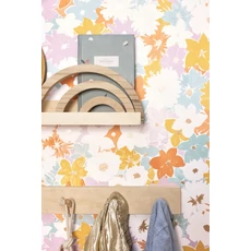 Kép 3/3 - Caselio Virág mintás színes vlies tapéta Flora Multicouleurs 53 cm X 10 m