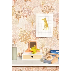 Kép 3/3 - Caselio Fa mintás rózsaszín vlies tapéta Alice Rose 53 cm X 10 m