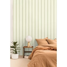 Kép 3/3 - Caselio Csíkos mandulazöld vinyl tapéta Cyrene Vert Amande 53 cm X 10 m
