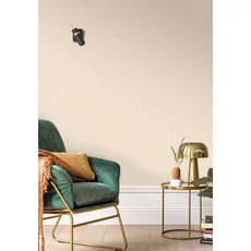 Kép 3/3 - Caselio Szövet hatású bézs vinyl tapéta metál fénnyel Gaze Metal Beige Or 53 cm X 10 m