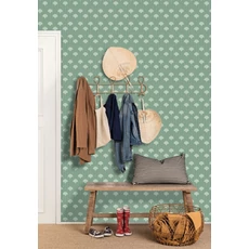 Kép 3/3 - Caselio Geometriai mintás art deco zöld vlies tapéta Paris Vert De Gris 53 cm X 10 m