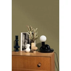 Kép 3/3 - Caselio Szövethetású keki zöld vinyl tapéta Uni Mat Kaki 53 cm X 10 m