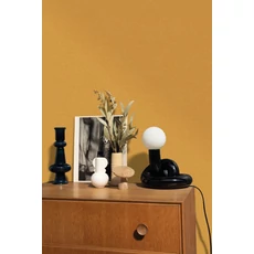 Kép 3/3 - Caselio Szövethetású sárga vinyl tapéta Uni Mat Curry 53 cm X 10 m