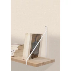 Kép 3/3 - Caselio Szövethetású krém színű vinyl tapéta Uni Mat Creme 53 cm X 10 m