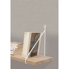 Kép 3/3 - Caselio Szövethetású szürkés barna vinyl tapéta Uni Mat Taupe Moyen 53 cm X 10 m