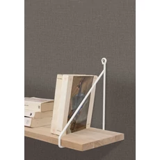 Kép 3/3 - Caselio Szövethetású sötétbarna vinyl tapéta Uni Mat Taupe Cendree 53 cm X 10 m