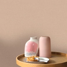 Kép 3/3 - Caselio Szövethetású rózsaszínes bézs vinyl tapéta Uni Mat Beige Rose Fonce 53 cm X 10 m