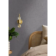 Kép 3/3 - Caselio Lenvászon hatású sötétszürke vinyl tapéta Uni Mat Gris Fonce 53 cm X 10 m