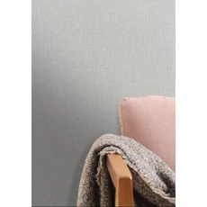 Kép 3/3 - Caselio Lenvászon hatású szürke vinyl tapéta Uni Mat Gris Galet 53 cm X 10 m