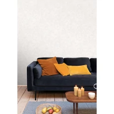 Kép 3/3 - Caselio Elegáns texturált törtfehér vinyl tapéta Patine Uni Calcaire Clair 53 cm X 10 m