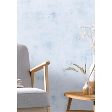 Kép 2/3 - Caselio Szövethatású kék vinyl tapéta Telas Uni Bleu Clair 53 cm X 10 m