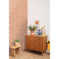 Kép 3/3 - Caselio Naprendszeres barna vinyl tapéta Live Your Dreams Nude 53 cm X 10 m