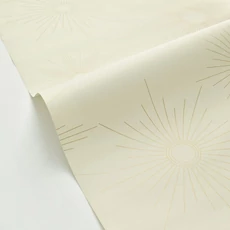 Kép 2/3 - Caselio Napmintás elegáns zöld vinyl tapéta William Vert Amande Or 53 cm X 10 m