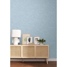 Kép 3/3 - Caselio Beton hatású kék vinyl tapéta Beton Uni Bleu Orage 53 cm X 10 m