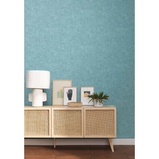 Kép 3/3 - Caselio Beton hatású kék vinyl tapéta Beton Uni Bleu Lagon 53 cm X 10 m