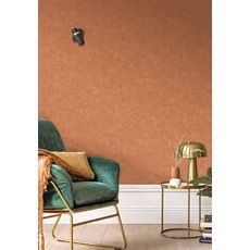 Kép 3/3 - Caselio Beton hatású vörös vinyl tapéta Beton Uni Acajou 53 cm X 10 m