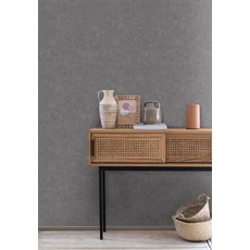 Kép 3/3 - Caselio Beton hatású sötétszürke vinyl tapéta Beton Uni Ardoise 53 cm X 10 m