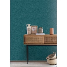 Kép 3/3 - Caselio Beton hatású olajkék vinyl tapéta Beton Uni Bleu Petrole 53 cm X 10 m