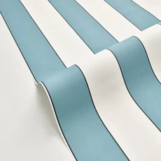 Kép 2/3 - Caselio Elegáns csíkos türkiz vinyl tapéta fekete széllel Moonlight Golden Lines Turquoise 53 cm X 10 m