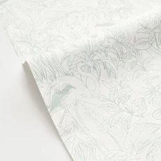 Kép 2/3 - Caselio Flamingó mintás elegáns zöld vinyl tapéta Le Cap Vert D'Eau 53 cm X 10 m