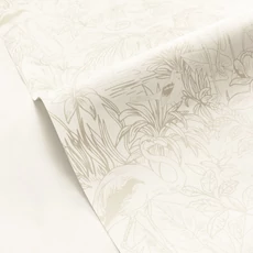 Kép 2/3 - Caselio Flamingó mintás elegáns bézs vinyl tapéta Le Cap Beige Irise 53 cm X 10 m