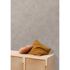 Kép 3/3 - Caselio Elegáns texturált tóp vinyl tapéta Patine Uni Taupe Moyen 53 cm X 10 m