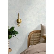 Kép 3/3 - Caselio Elegáns texturált halványkék vinyl tapéta Patine Uni Bleu Ciel 53 cm X 10 m