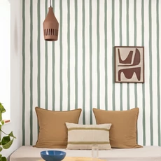 Kép 3/3 - Caselio Csíkos zöld vlies tapéta Barito Vert D'Eau 53 cm X 10 m