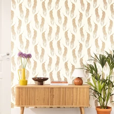 Kép 3/3 - Caselio Párduc mintás fehér-arany vlies tapéta Panthera Blanc Or 53 cm X 10 m