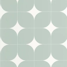 Kép 1/3 - Caselio Retro mintás zöld vinyl taolta Detour Vert D'Eau 53 cm X 10 m