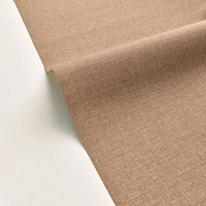 Kép 2/3 - Caselio Szövethetású barna vinyl tapéta Uni Mat Amande 53 cm X 10 m