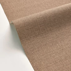 Kép 2/3 - Caselio Szövethetású barna vinyl tapéta Uni Mat Noisette 53 cm X 10 m