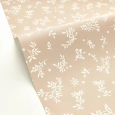 Kép 2/3 - Caselio Romanitkus apró virágos bézs vinyl tapéta Callisto Sable 53 cm X 10 m