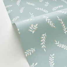 Kép 2/3 - Caselio Kalász mintás zöld vlies tapéta Iris Vert De Gris 53 cm X 10 m