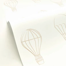 Kép 2/3 - Caselio Hőlégballonos bézs vlies tapéta Voyager Beige 53 cm X 10 m