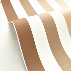 Kép 2/3 - Caselio Csíkos barna vlies tapéta Se Cacher Beige Camel 53 cm X 10 m