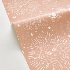 Kép 2/3 - Caselio Naprendszeres barna vinyl tapéta Live Your Dreams Nude 53 cm X 10 m