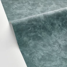Kép 2/3 - Caselio Elegáns texturált zöld vinyl tapéta Patine Uni Vert Quartz 53 cm X 10 m