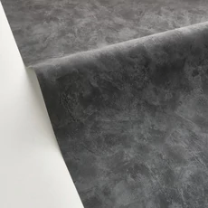 Kép 2/3 - Caselio Elegáns texturált fekete vinyl tapéta Patine Uni Noir 53 cm X 10 m