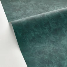Kép 2/3 - Caselio Elegáns texturált sötétzöld vinyl tapéta Patine Uni Vert Sapin 53 cm X 10 m