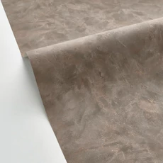 Kép 2/3 - Caselio Elegáns texturált barna vinyl tapéta bronz fénnyel Patine Uni Brun Cuivre 53 cm X 10 m