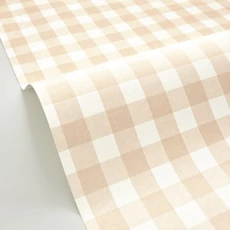 Kép 2/3 - Caselio Kockás bézs vlies tapéta Victoria Rose Pale 53 cm X 10 m