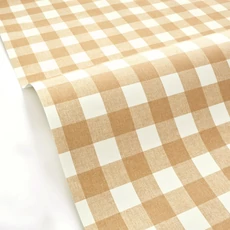 Kép 2/3 - Caselio Kockás barna vlies tapéta Victoria Brun 53 cm X 10 m