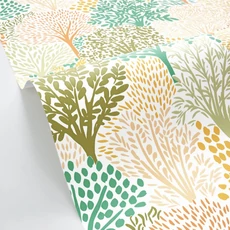 Kép 2/3 - Caselio Fa mintás színes vlies tapéta Alice Multicouleurs 53 cm X 10 m