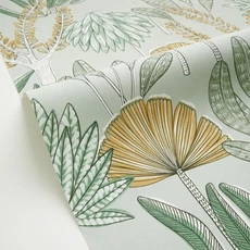 Kép 2/3 - Caselio Trópusi növény mintás zöld vlies tapéta Bali Vert D'Eau 53 cm X 10 m